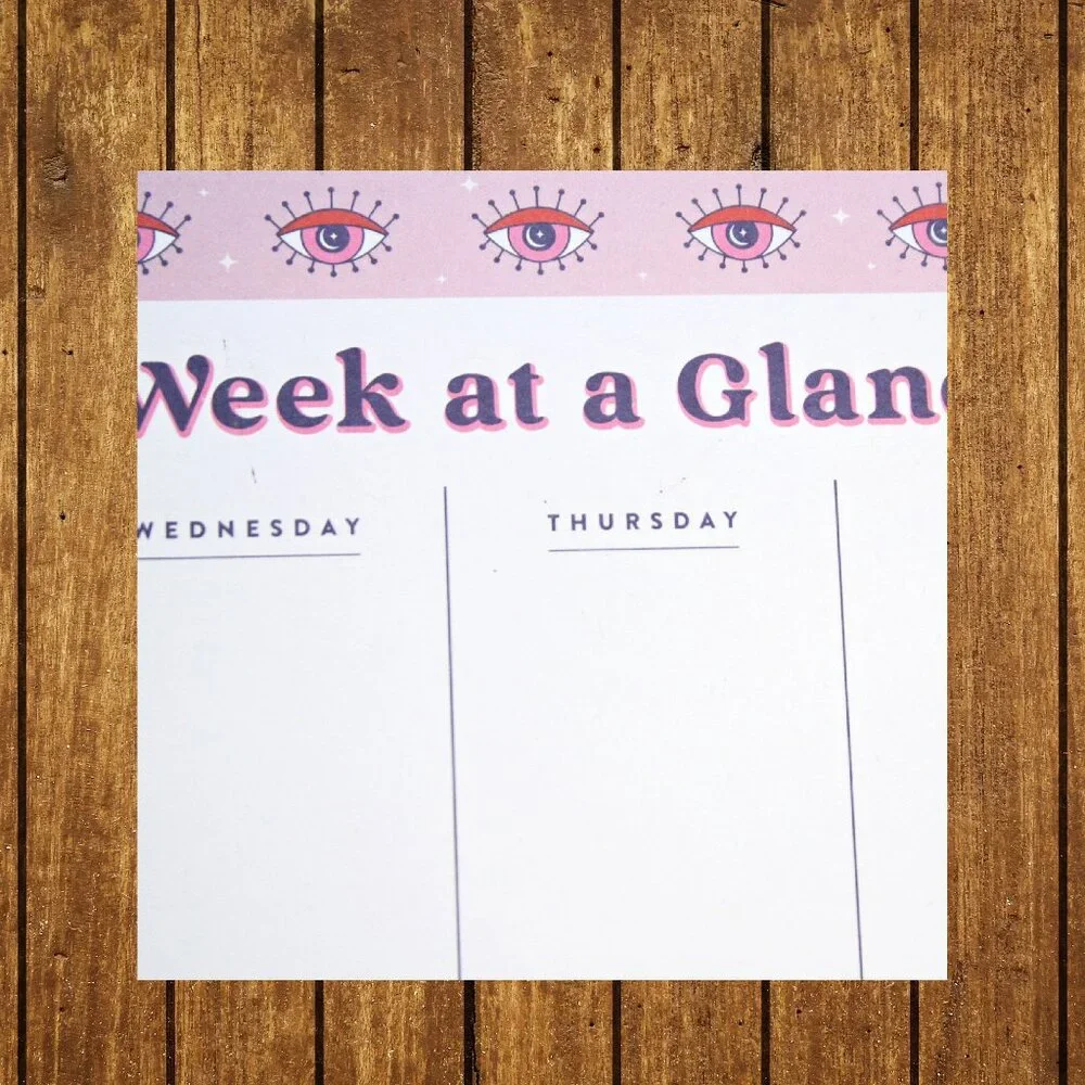 Weekly Planner Desk Pad Undated Weekdays Weekend Eye Protector Sealed Brand New
